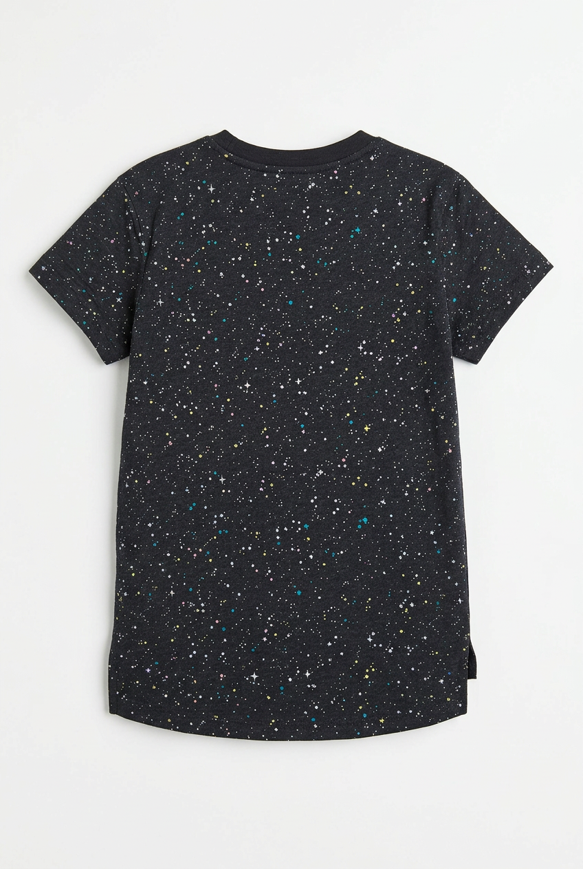 Galaxy Tee Back – White Background