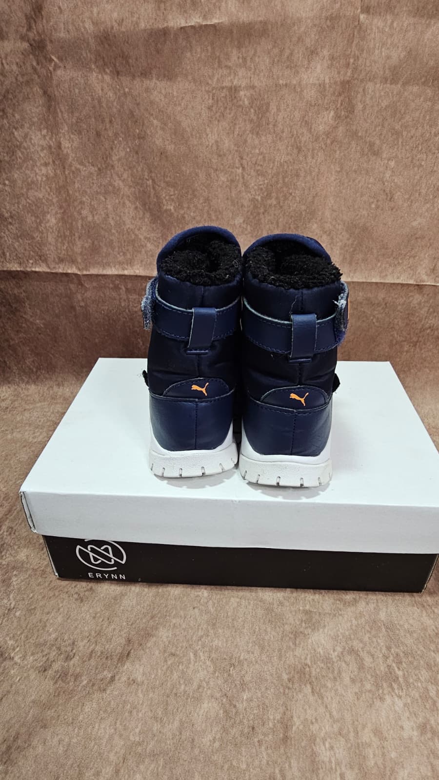 PUMA Kids Winter Boots Dark Blue Warm Lined UK 5 Toddlers