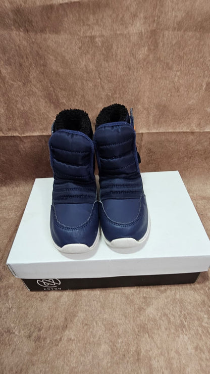 PUMA Kids Winter Boots Dark Blue Warm Lined UK 5 Toddlers