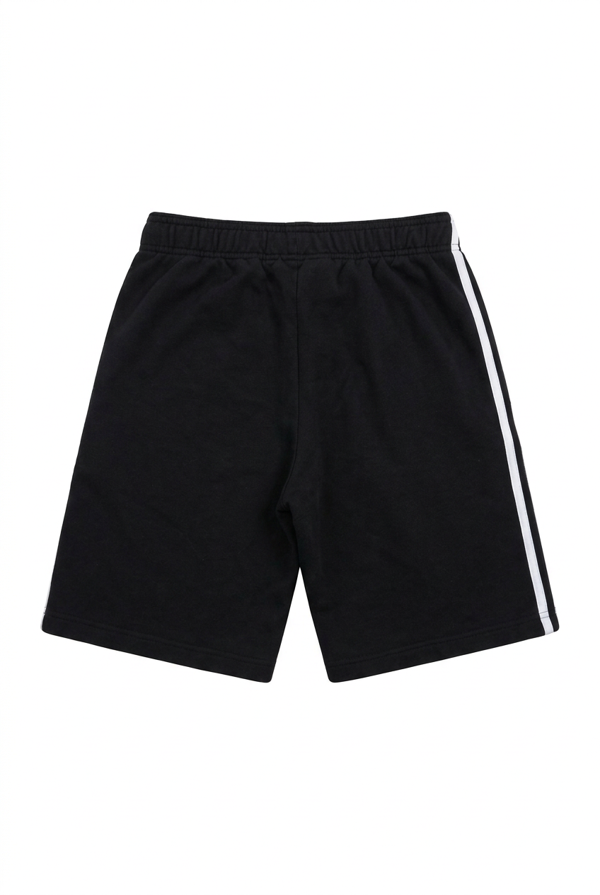 Black Sports Shorts Back – White Background