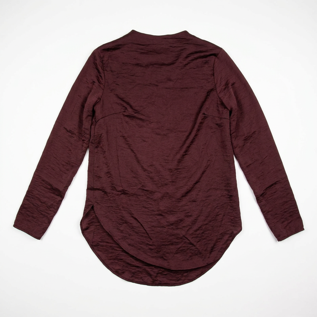 Burgundy Blouse – White BG Back