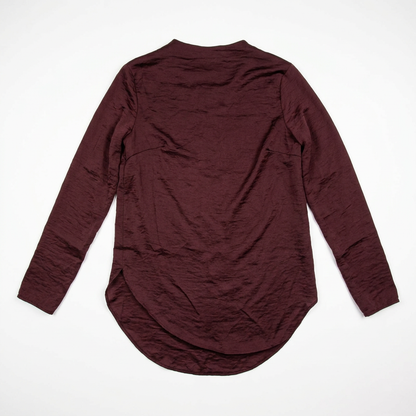 Burgundy Blouse – White BG Back