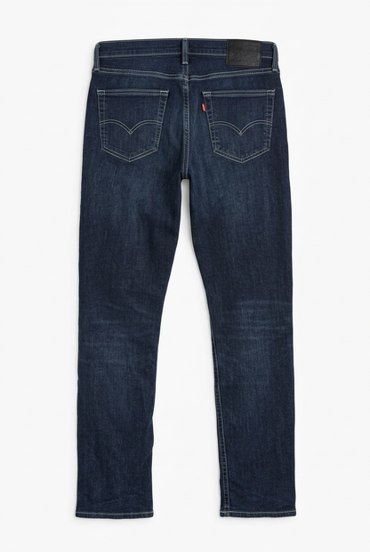 Dark Indigo Jeans Back – White Background