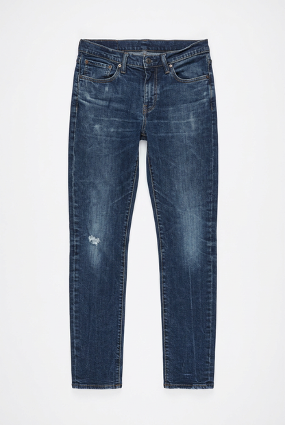 Dark Wash Jeans – White BG Front