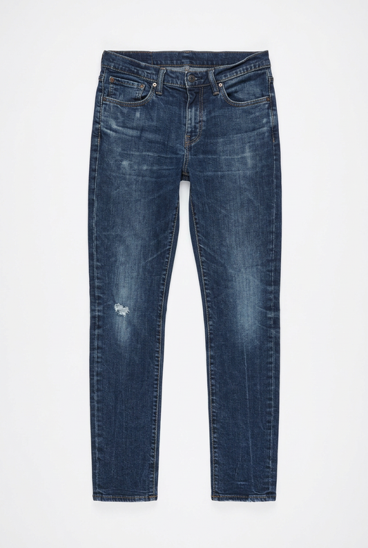Dark Wash Jeans – White BG Front