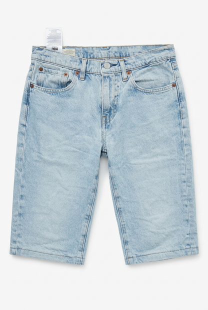 Denim Shorts Front – White Background