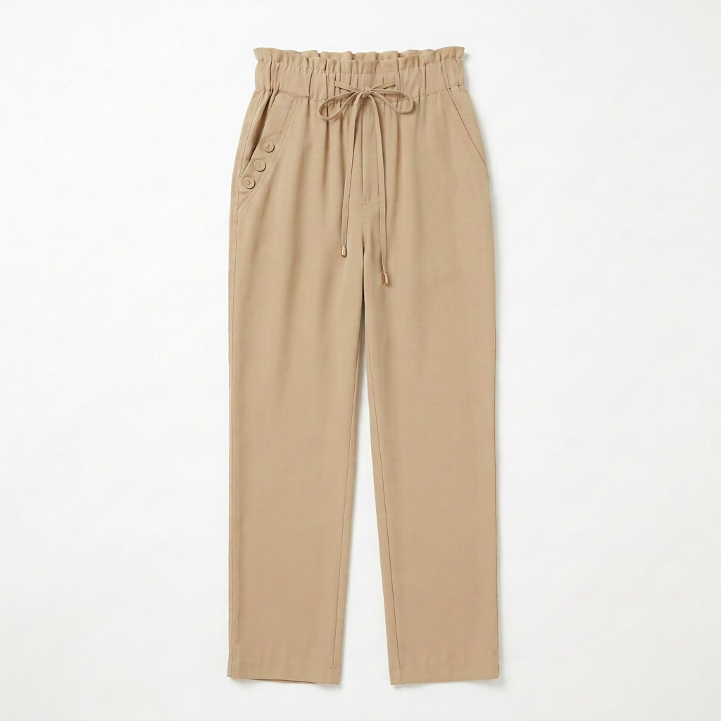 Front view with left pocket buttons