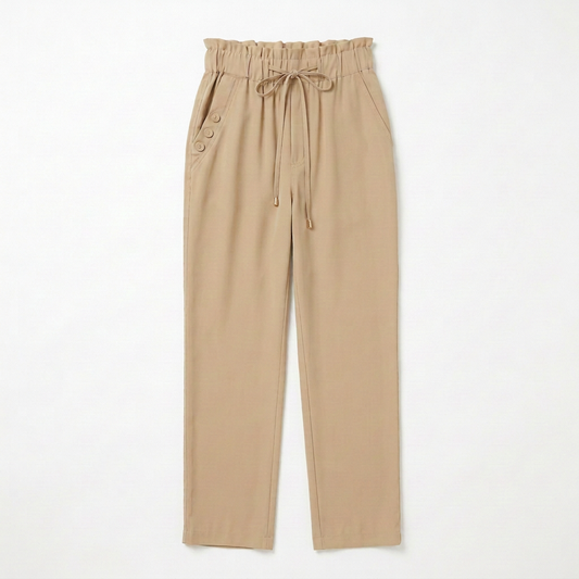 Front view with left pocket buttons