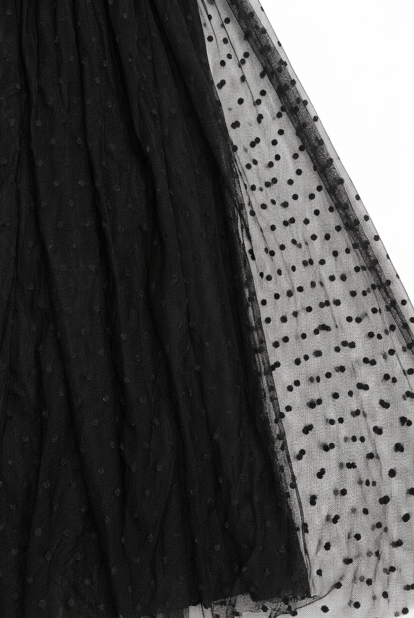 White-background dotted mesh detail