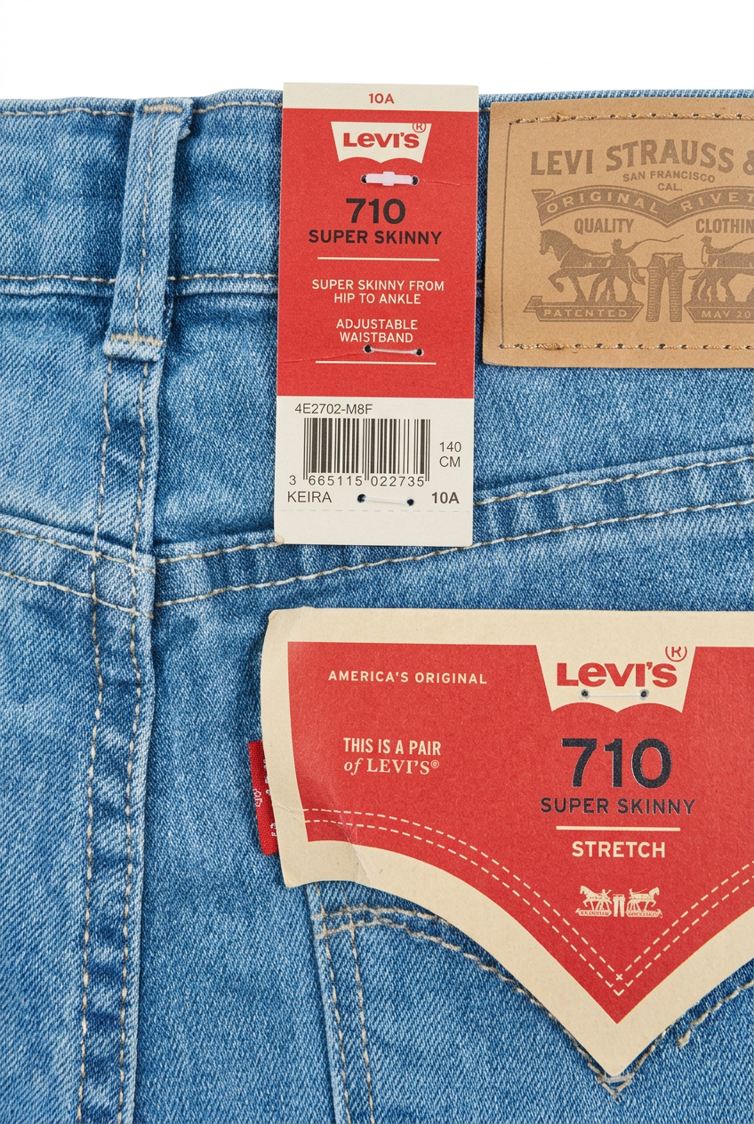 Levi's 710 Jeans – White Studio Label