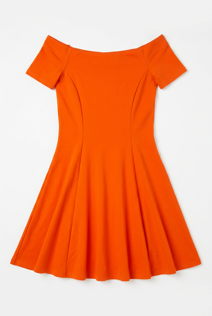 Orange Skater Dress – Front