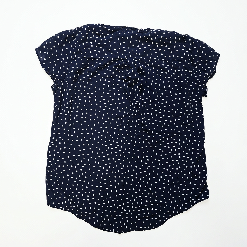Polka Dot Blouse White BG – 1