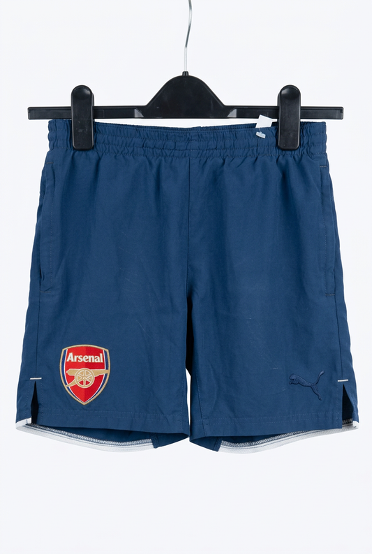 Puma Arsenal Shorts – White Studio Front
