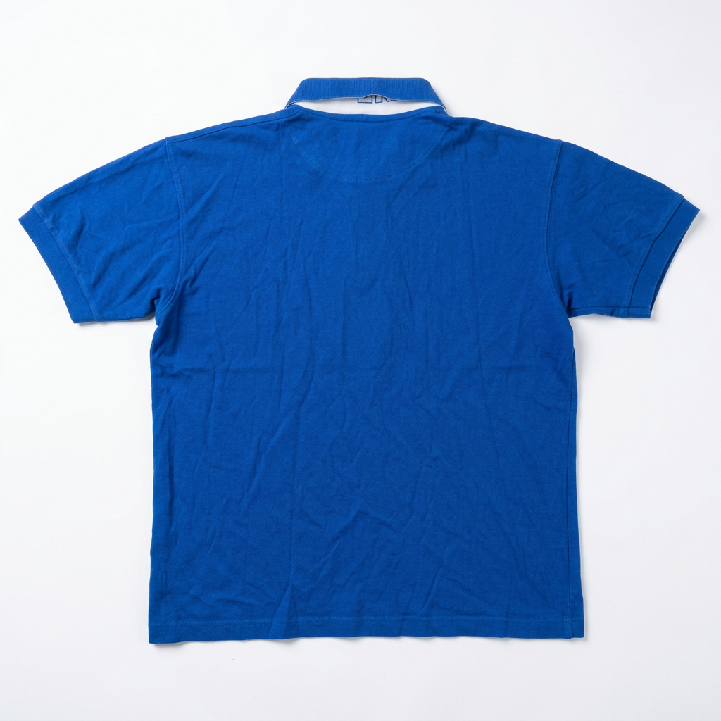 Royal Blue Polo – White BG Back