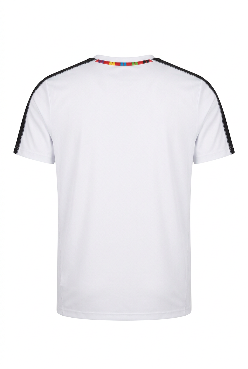 White Collab Tee Back – Full Length