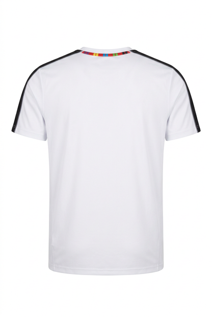 White Collab Tee Back – Full Length