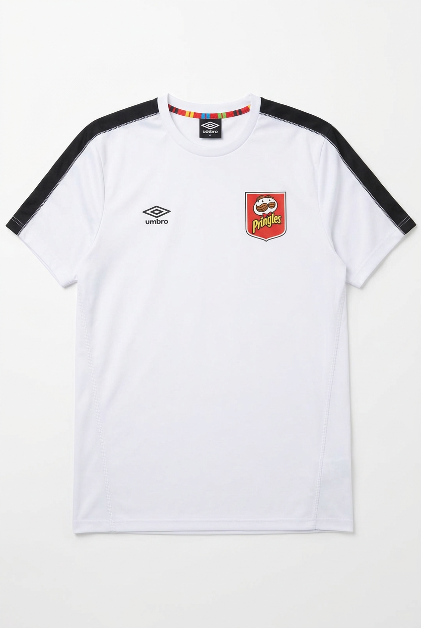 White Collab Tee Front – White Background