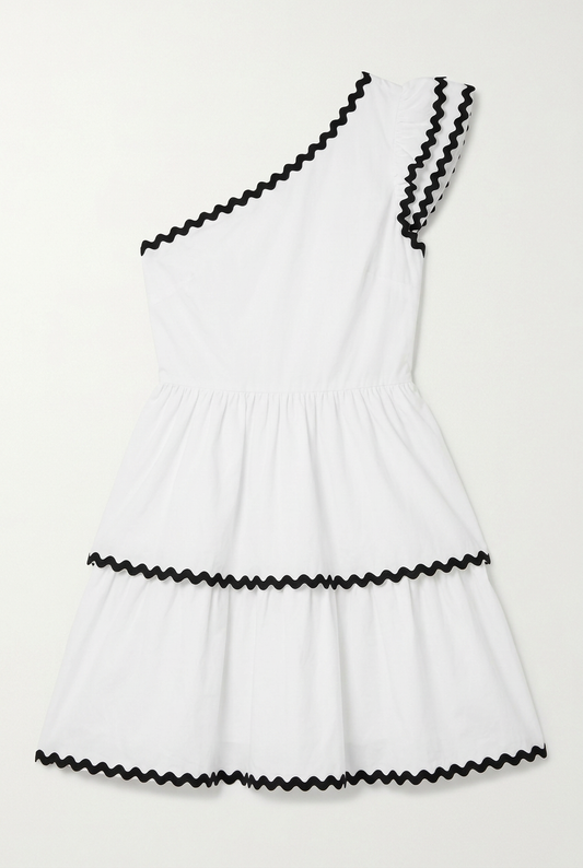 White One-Shoulder Dress – Front